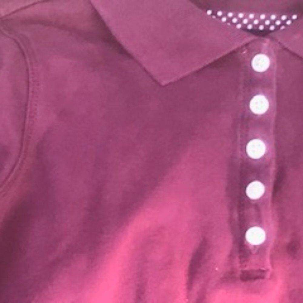 Gap kids maroon long sleeve polo shirt
